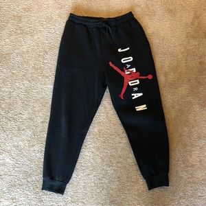 Air Jordan Black Sweatpants Size Large